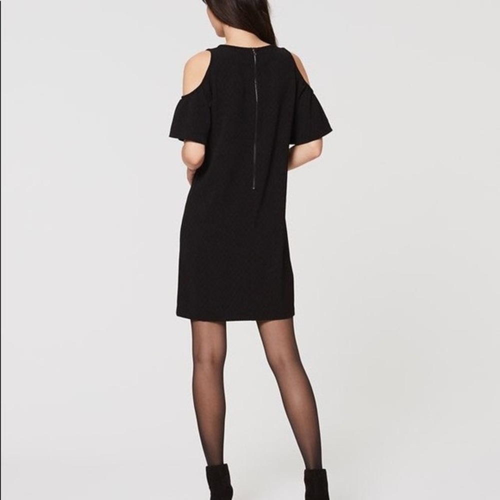 LOFT Black Cold Shoulder Dress - Picture 2 of 10